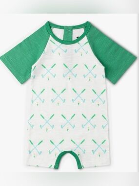 Monica & Andy Shorty Little Slugger Romper Golf Day Size 0-3 Months NWT